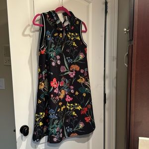 Floral polo tennis dress with pockets